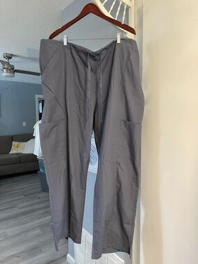 Landau Gray Drawstring Scubs Unisex Pull On Pants Size 3XL NWT
